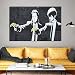ZW18U Papier, Banksy Jigsaw Puzzles, Papier Graffiti Abstrait Peinture Populaire 1000 Pièce Puzzles pour Adultes, 70 * 50cm pour Enfants et Enfants Jeux en Famille