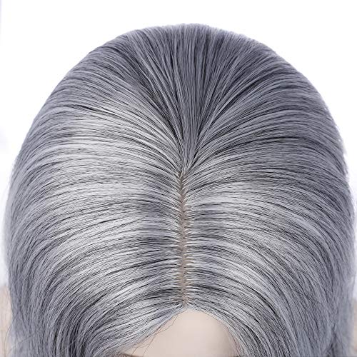 Bopocoko H0611N Silver Wigs For Witch Costume Grey Wigs thumb #4
