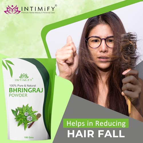 Image of INTIMIFY Bhringraj Powder For Hair & Skin- 100Gms (Pack of 1)
