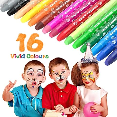 Halloween Schminke Set, GIBOT Karnevalsschminke Kinder, Sicher&Ungiftig, Easy On/Off Kinderschminke Set Cover