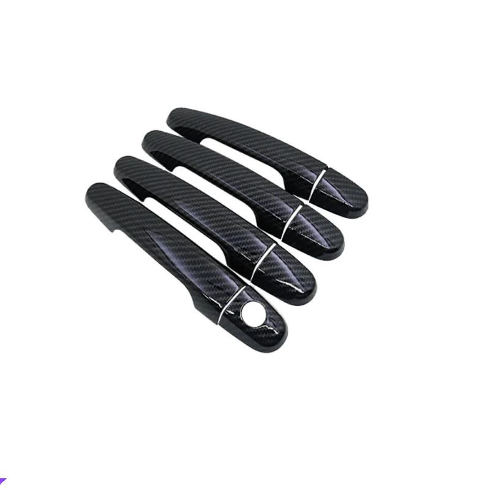 NOHEEU Car Exterior Door Handle Trim Cover Parts Accessories for Daihatsu for Terios 2006-2016(Black)