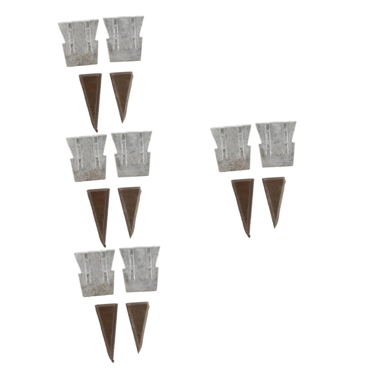 OSALADI 4sets Ax Hammer Wedge Metal Axe Wedge Hammer Wedge Replacement Hammer Handle Wedge Axe Handle Wedges Wedge for Tool Metal Wedge for Hammer Cone Shaped Wedge Iron Silver 4pcs*4