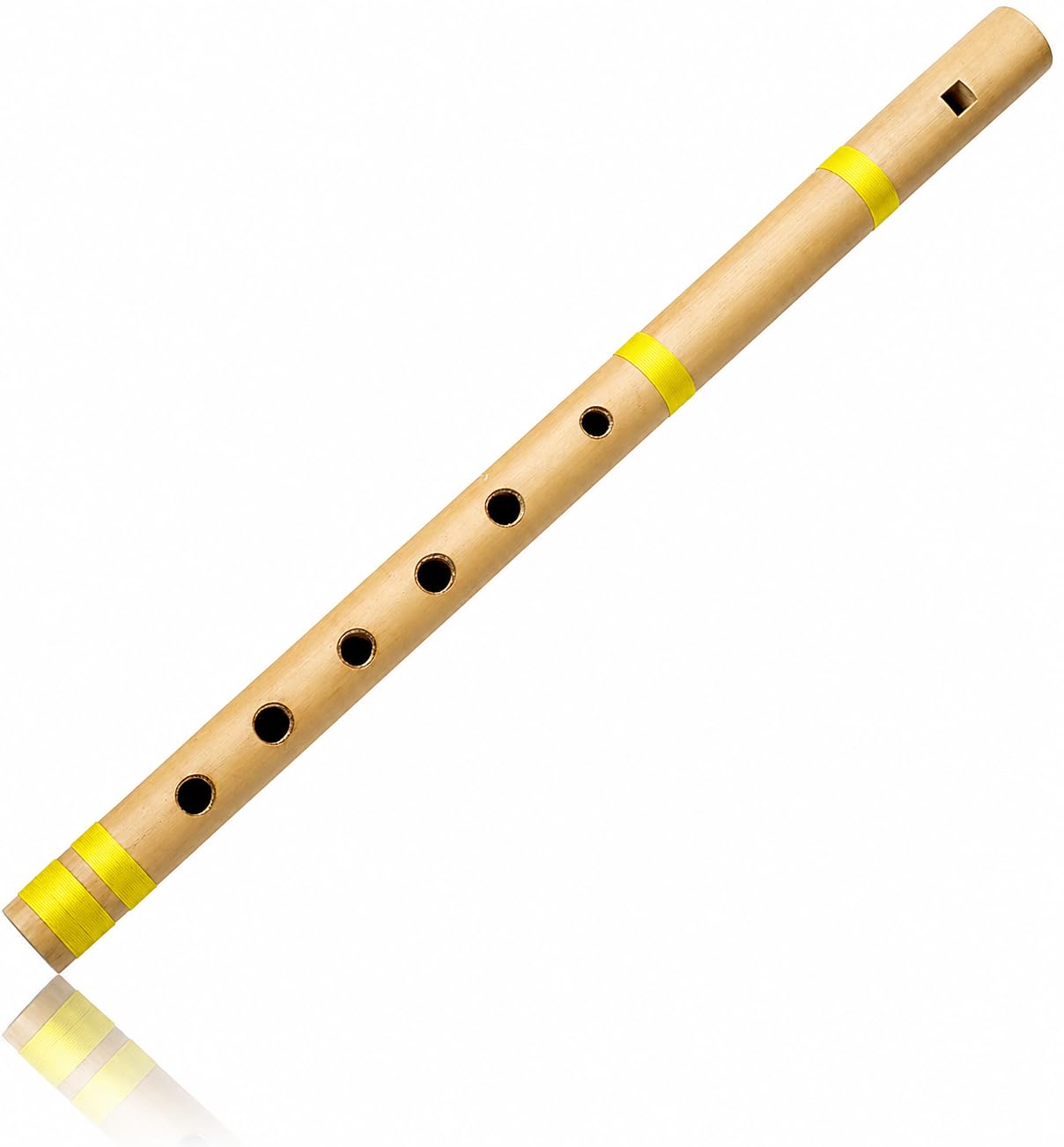 Unique 13 Inch Authentic Indian Wooden Bamboo Flute in 'C' Key