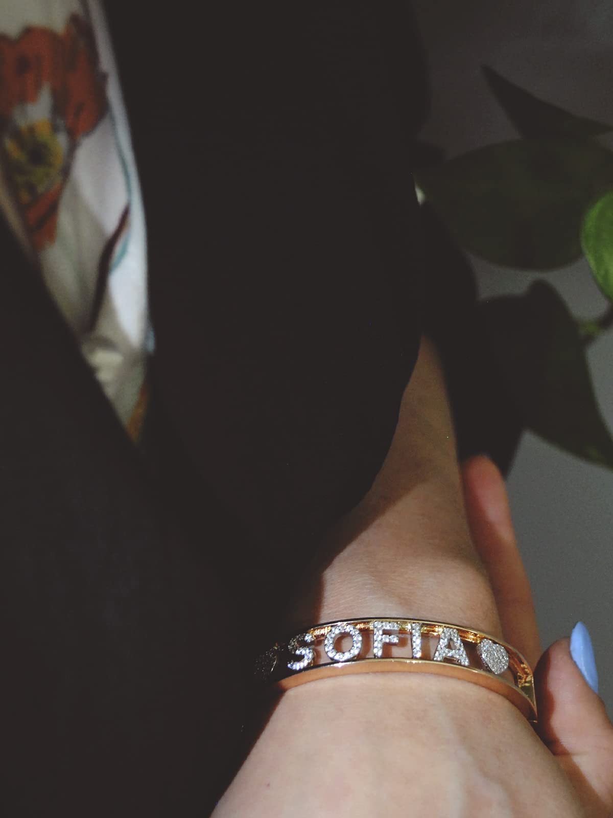 Bracciale Personalizzato con Nome in Argento 925% - Disponibile in più colori e dimensioni - Personalizzabile per Donna Ragazza Bambina - Perfetta Idea Regalo