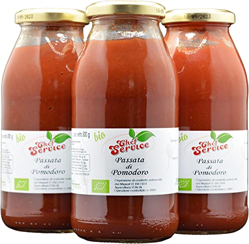 Chef Service Puro de tomate orgánico y artesanal - 3 piezas de 500 gr Cover