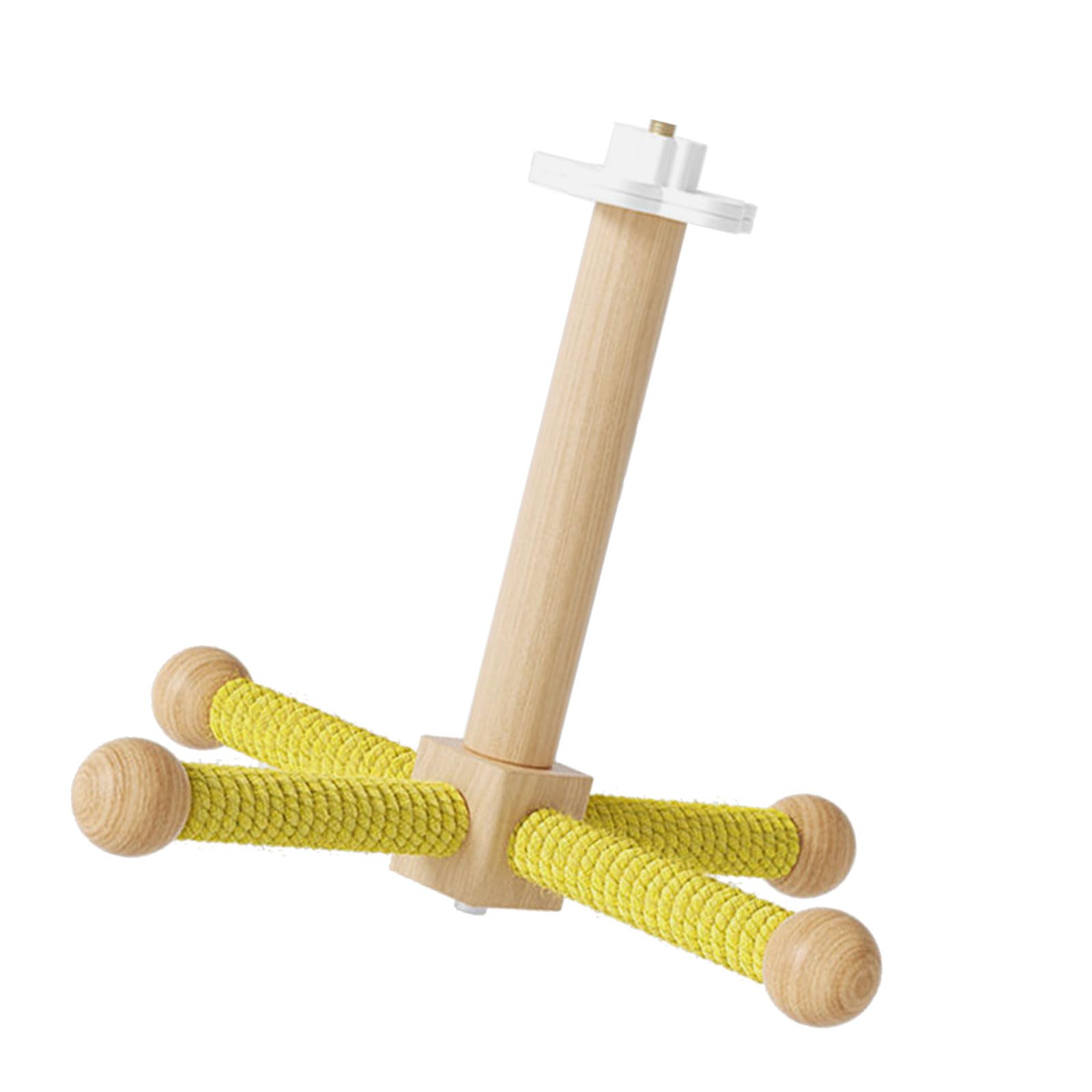 LLUJIAXI Wood Windmill Bird Perch Stand Hanging Bird Stand Cage For Small Parrots Like Lovebirds And Budgies