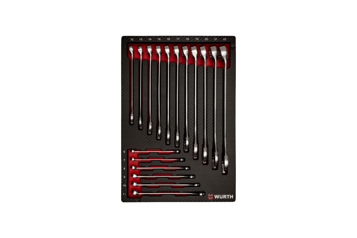 Würth Juego de llaves combinadas 4.4.1 17 piezas RGMAULSHSL-SA-17TLG ZEBRA, Herramientas