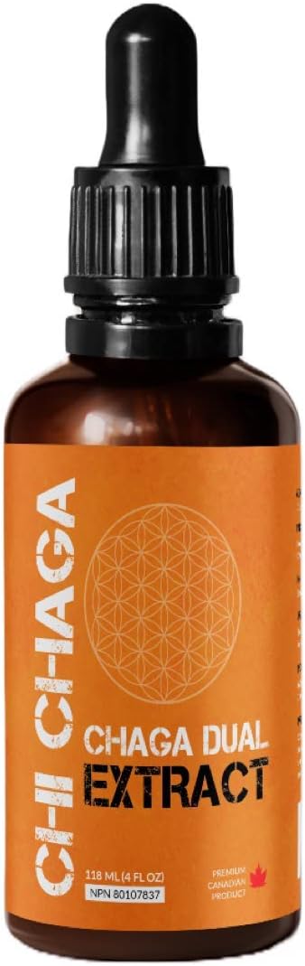 Chaga Mushroom Dual Extract Tincture - Premium Immune Health Support 118 ml - 4 fl. oz…