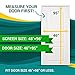 Dooreasy Magnetic Screen Door, Optional Sizes Door Window Screen, Quick Magnetic Closure,Loop Fully Sewn Easy Install Door Screens with Magnets(Fits Doors Up to 46