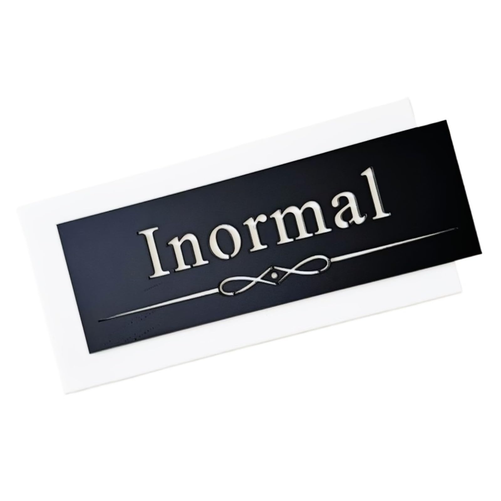 Placa De Puerta Acrílica Con Letras 3D, Decoración, Número Casa, Nombre Familia for Apartamento, Villa, Tienda Hotel, 1 Ud(24cmx11cm)