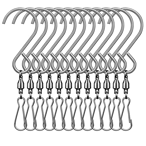 Abfgift 12 Pack Swivel Hooks Clips for Hanging Wind...