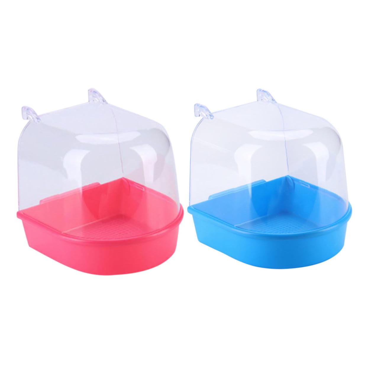 Bañeras para pájaros mini casa de baños de plástico accesorios loros pequeños periquitos