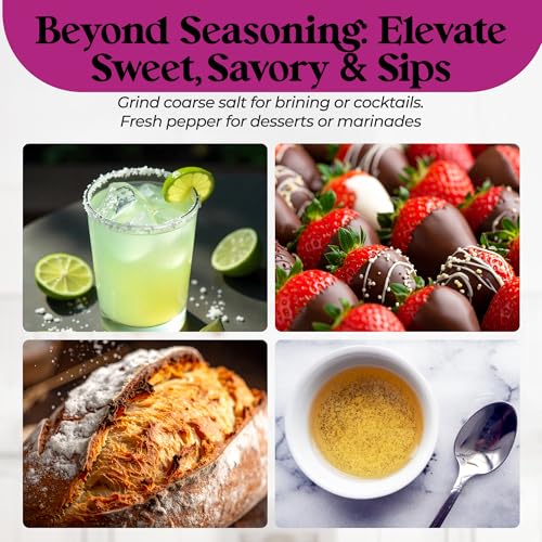 Aromasong Coarse Sea Salt for Grinder Refill - Bulk 2.43 Lb. Dead Sea Salt in Resealable Bag - Pure & Natural Sun Dried, Unrefined, Gluten Free, For Daily Cooking & Pickling Salt - Image 7