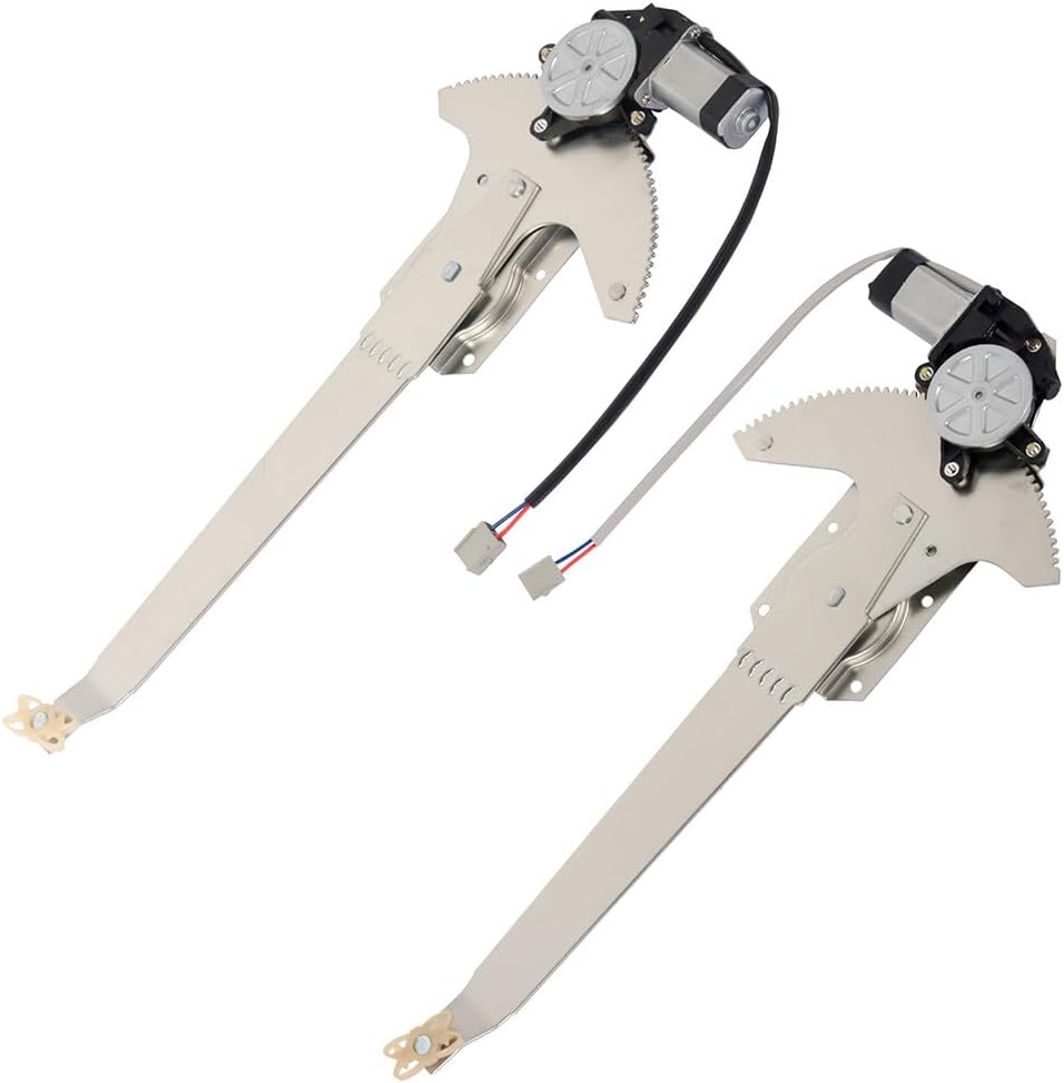 FINDAUTO 741-674 Window Regulator fit for 1981-1996 for Ford for Bronco Window Regulator Assembly and Motor Front Left and Front Right Side