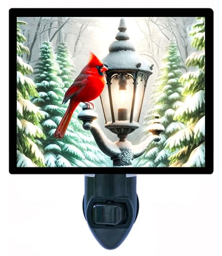 Lámpara de Mesita de Noche Winter Rest con Diseño Cardinal