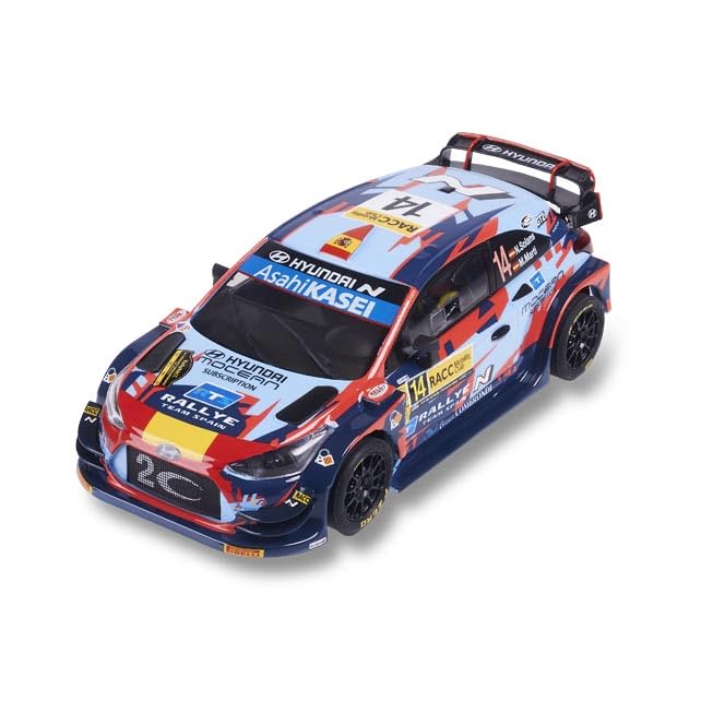 Scalextric - Coche de Carreras Advance - Coche Slot Escala 1:32 (Hyundai i-20 WRC – Solans)