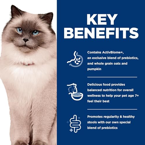 Hill's Science Diet Perfect Digestion, Senior Adult 7+, Digestive Support, Dry Cat Food, Chicken, Barley, & Whole Oats, 3.5 lb Bag - Image 5