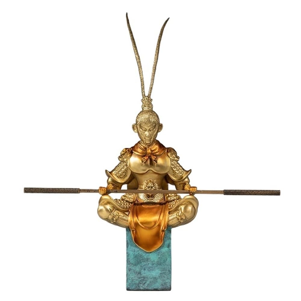 Chicken L Bronze Iving Room Ornaments Creative Monkey King Brass Ornaments Crafts Study Iving Room Office Desktop Decoration Handmade Statues Ornaments To Attract Wealth