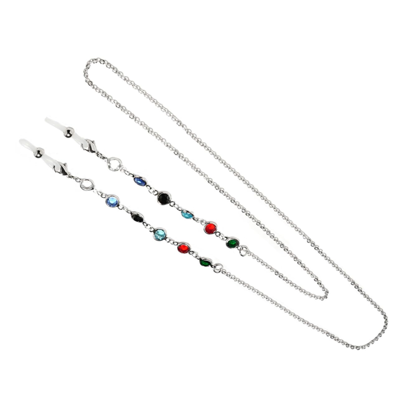 Yardenfun 1pc Eyewear Retainer Beaded Eyeglass Chain Vintage Sunglasses Safety Harness Lanyard Metallic Glasses Eyeglass Chain Holder Eyeglasses Chain Anti-slip Chain Highlighter Tapes