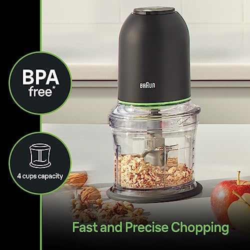 Braun-CH3012BK-EasyPrep-Mini-Food-Processor-4-cup-Black