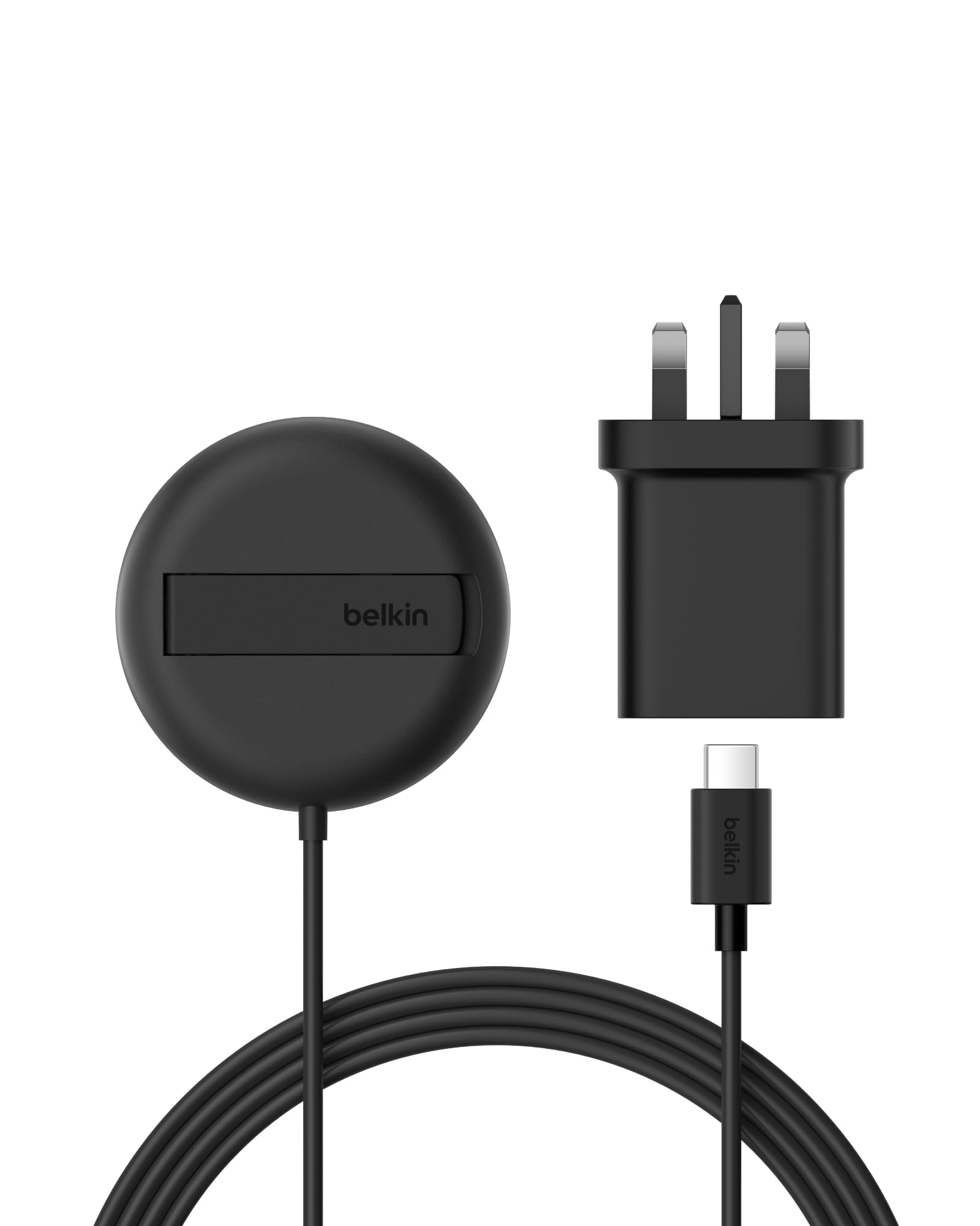 Belkin WIA011MYBK Headset Smartphone Black USB Wireless Charging Fast Charging I