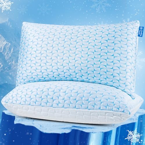 QUTOOL Firm Pillow Shredded Memory Foam Pillows King Size