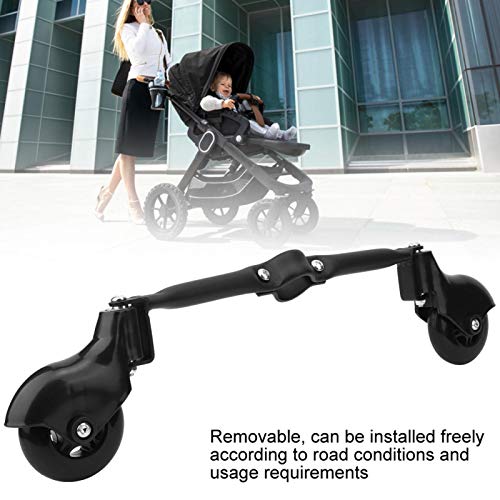 Roda auxiliar do carrinho de bebê, roda auxiliar, não é fácil de danificar removível para carrinho d