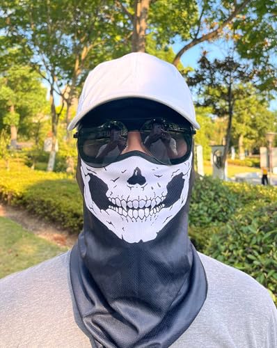 Image of Skull Neck Gaiter Mask Balaclava for Men & Women Motorcycle Riding Fishing Cycling Sports