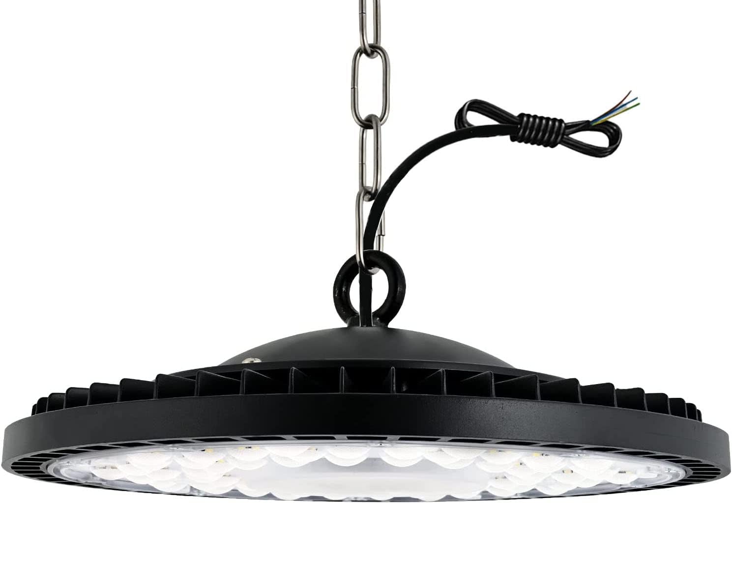300W UFO LED Lámpara Alta Bahía, Campana Industrial, 30000LM Super Brillante, IP65 Impermeable 6500K Iluminación Comercial Para Naves Industriales, Garaje, Fábrica（300W,1 Unidade