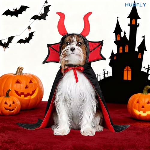 Disfraz Vampiro Para Perros y Gatos Huafly miniatura 5
