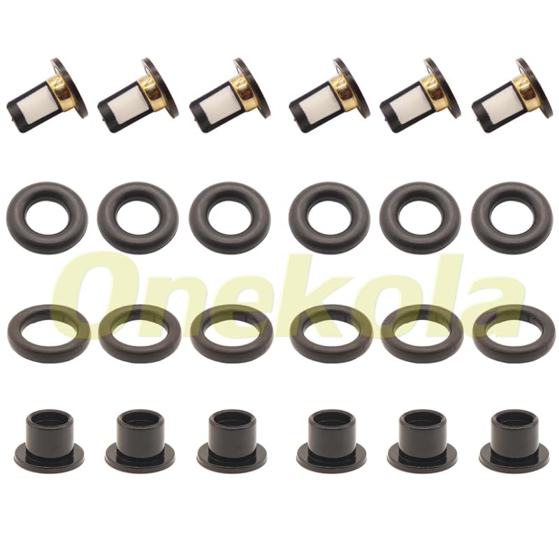 Fuel Injector Service Repair Kit Filters O Rings Seals Grommets for 16600-95F0A for Nissan Almera Classic 1.6 16V N17 FBY10F0 - (Color: 20 Piece Set)