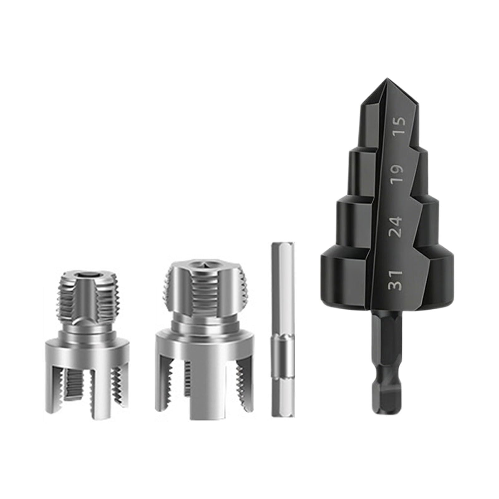 Zbiianxer 4 Points6pointssp Duty Alloy Metal Pipe Thread Tap & Die Set Plumbing Threading Set Simple To Operate Suitable For Pipes Permanent Mixture Steel Tap And Die