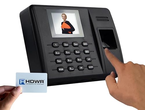 HDWR TimeLok-100U Eintaktmaschine für Mitarbeiter, mit RFID-Karte, Fingerscan, PIN und USB, Büroterminal, Zeiterfasser, In/Out-Zeituhr, TimeLok-100U HDWR TimeLok-100U Eintaktmaschine für Mitarbeiter, mit RFID-Karte, Fingerscan, PIN und USB, Büroterminal, Zeiterfasser, In/Out-Zeituhr, TimeLok-100U