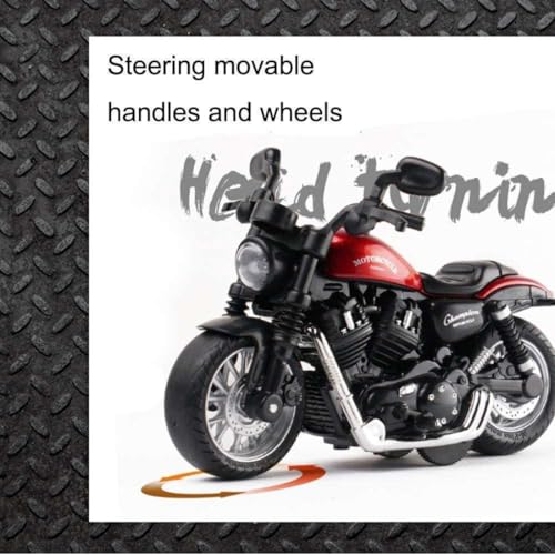 Image of Die-cast Alloy Motorbikes for Kids 1:14 Scale Alloy Model Bikes Pull Back Toys Suitable for 3+ Years Boys and Girls Multicolor (Pack of 1)【Colors as Per Stock】 (Motorbike 1:14)