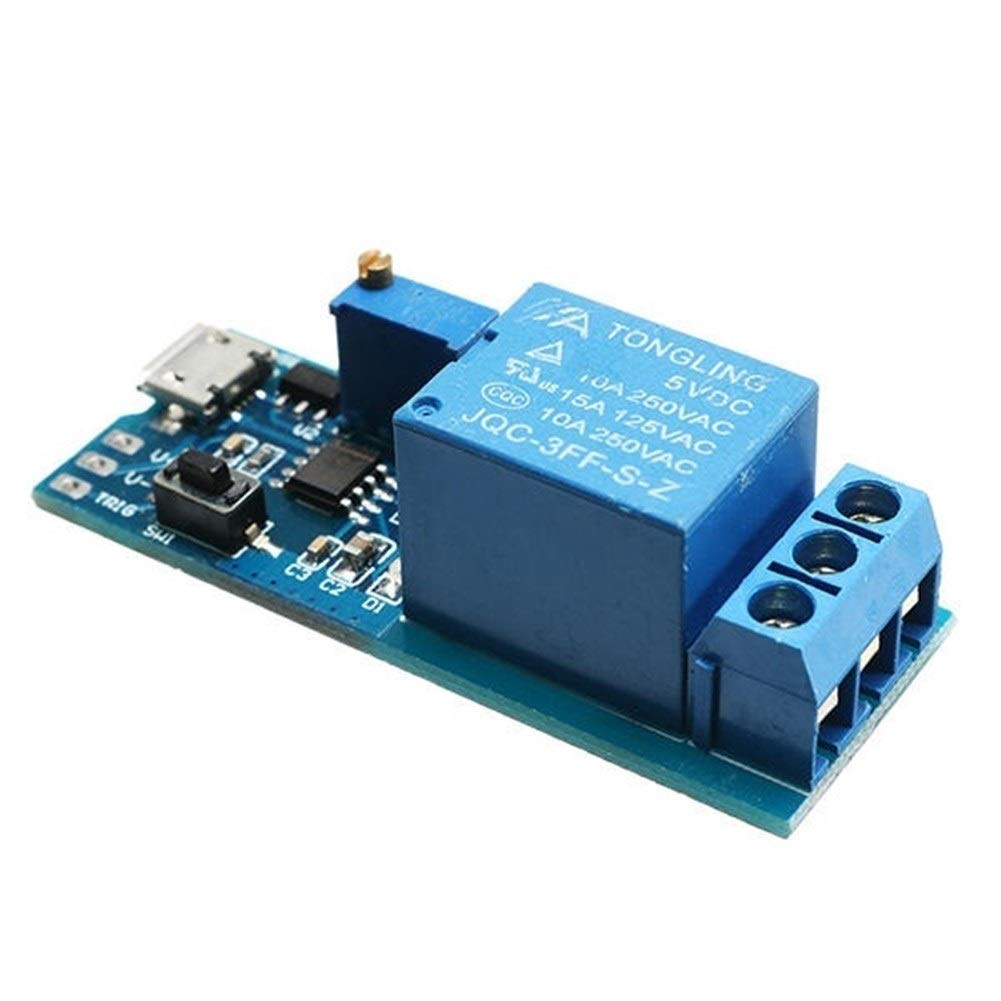 ZXY-NAN Wide Voltage Trigger Delay Relay Module Timer Module Two Trigger Modes with Strong Anti-Interference Ability and Continuous Flow Protection Function 3pcs 5-30V 10A Module Module