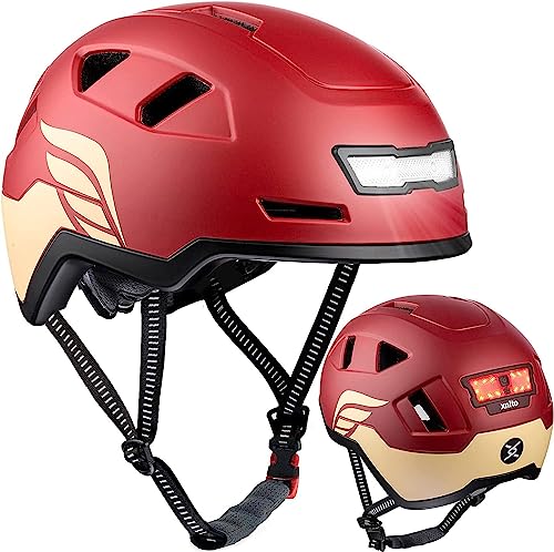 Image of XNITO Bike Helmet with LED Lights - Urban Bicycle Helmet for Adults, Men & Women - CPSC & NTA-8776 Dual Certified - Class 3 E-Bikes, Scooters, Onewheel, Commuter, Mountain