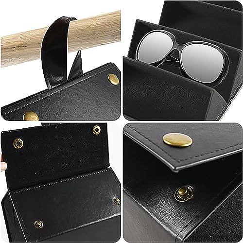 Image of House of Quirk Sunglasses Storage Box, Faux Leather Sunglasses Box