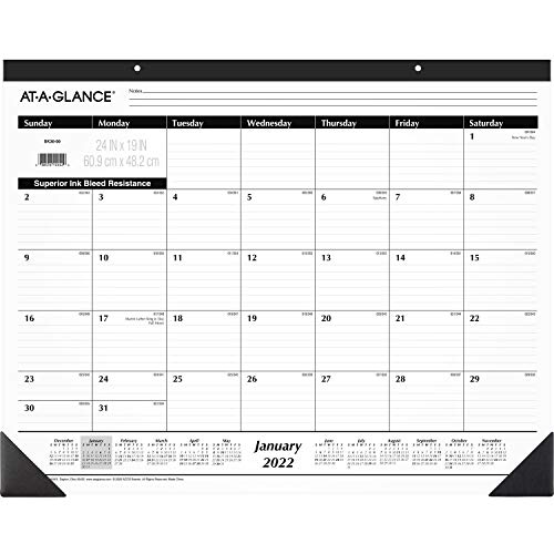 Calendrier de bureau 2022 AT-A-GLANCE SK3000 grand sous-main ligné jumbo