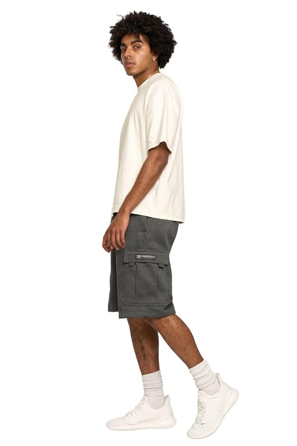 G-Style USA Men's Solid Fleece Heavyweight Cargo Shorts FS76 - Charcoal - 2X-Large by G-Style USA - Image 13