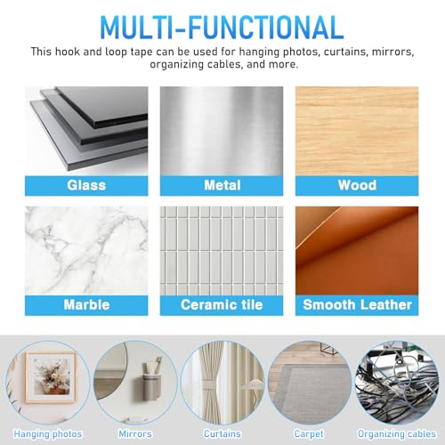 Bandes de suspension murales boucle Uonlytech avec fil de nylon pour cadres - 4