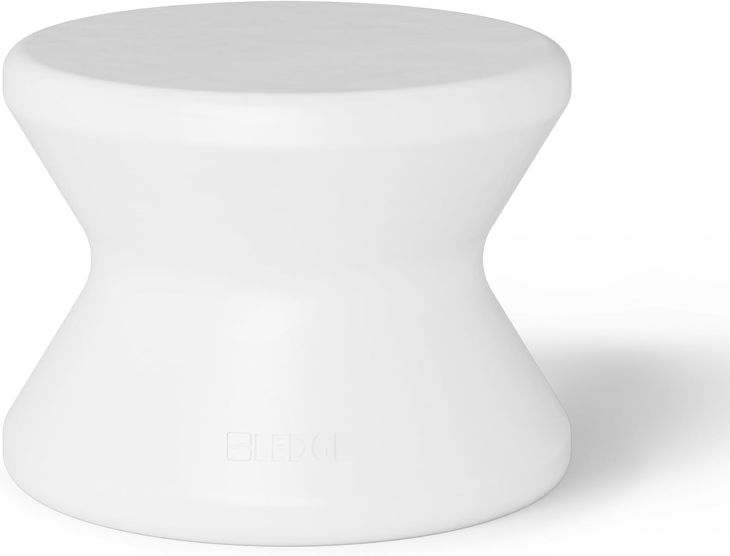 Ledge Lounger Signature Side Table - for Pool Ledges up to 10" inches deep - Indoor -Outdoor All Weather Table for Porch, Patio, Garden, Backyard, Pool and Beach (White)