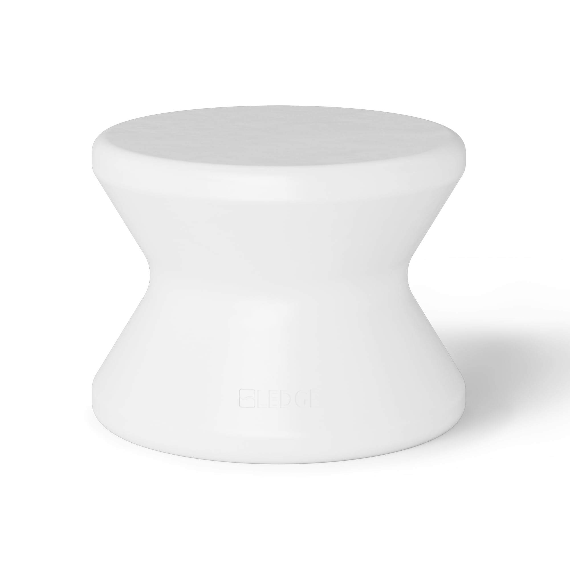 Ledge Lounger Signature Side Table - in Pool Side Table for Pool Ledges up to 10" inches deep - Indoor -Outdoor All Weather Side Table for Porch, Patio, Garden, Backyard, Pool and Beach (White)