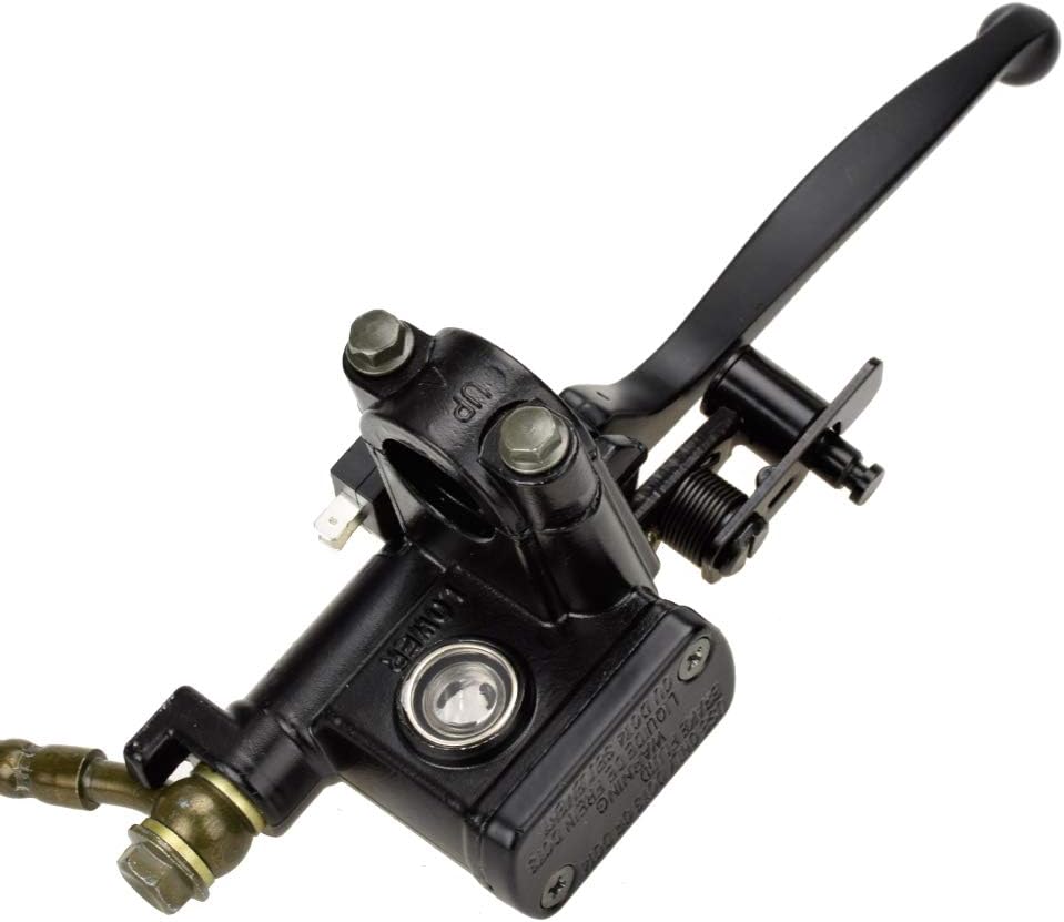 HIAORS Left Hydraulic Disc Brake Master Cylinder Caliper Assembly Replacement for 50cc 70cc 90cc 110cc 125cc Taotao Coolster ATV Sunl Roketa NST Vitacci Peace Coolsports Quad 4 Wheeler Mini Bike Parts