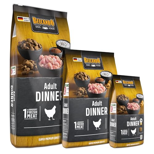 BELCANDO Adult Dinner [12,5 kg] Hundefutter | Trockenfutter für Hunde | Alleinfuttermittel für ausgewachsene Hunde Aller Rassen ab 1 Jahr