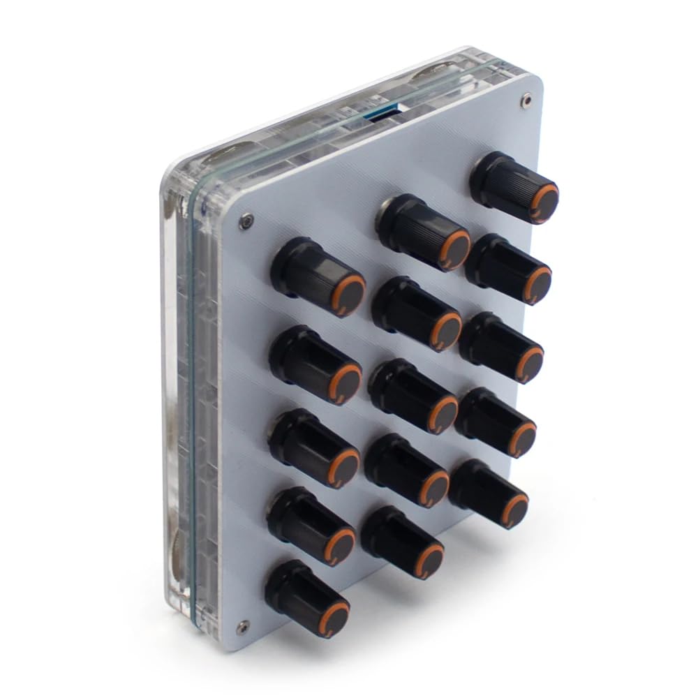 Controlador MIDI CC de 15 Perillas con Mapeo Personalizable, Control DAW USB-C para Producción Musical