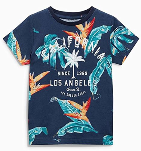 Image of Frogwill Toddler Boys Summer Clothes Hawaiian Jungle Animal Cotton T-Shirt and Poplin Short Outfit Set