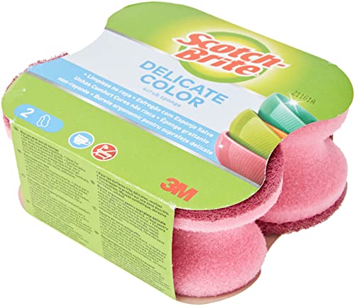 Scotch-Brite, Esponja de Fregar, Rosa - Paquete de 2 unidades Cover