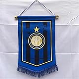 Football Club Pennant Flag Hanging Outdoor Or Indoor for Bedroom/Club/Bar/Event/Fan Merchandise Soccer (I Milan)