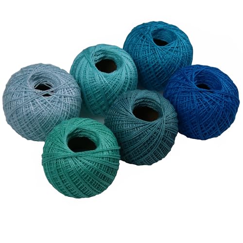 Hilo Algodón Perla Mercerizado Tamaño 8 Set 6 Bolas miniatura 1