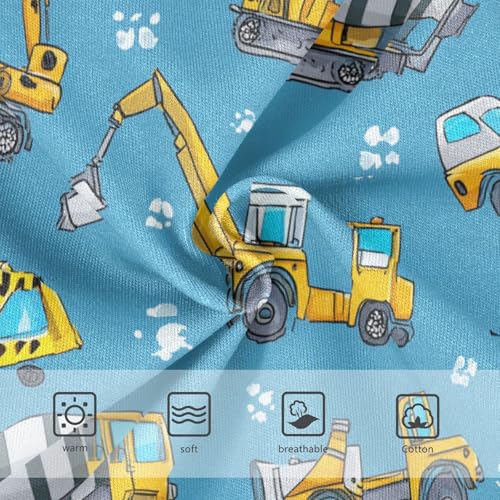 Wusikd Cartoon Construction Girls' Underwear Cotton Machinery Girls Briefs Soft Toddler Underwear 2T3